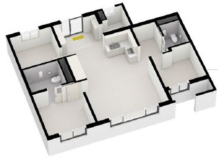 경로당 3D 평면 CG